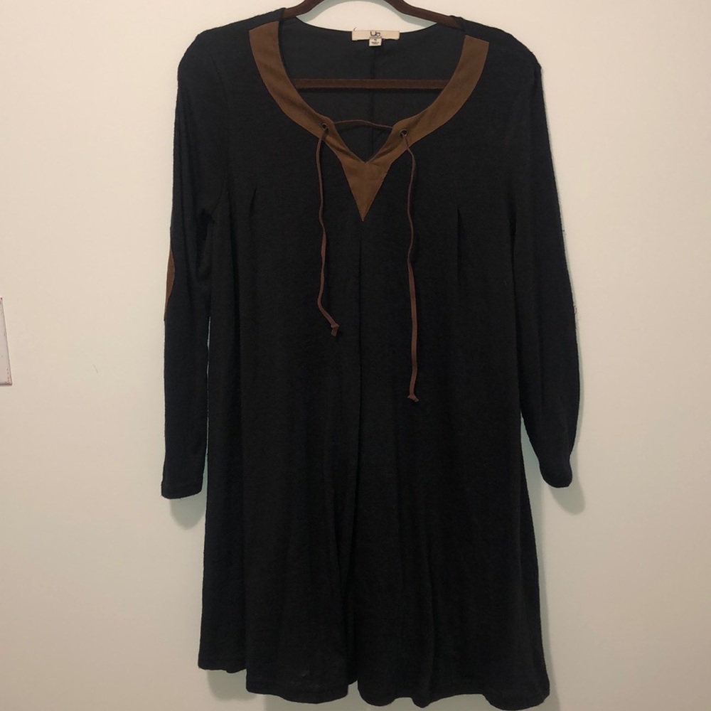 Women’s Ya Los Angeles Black Dress with Elbow Pads